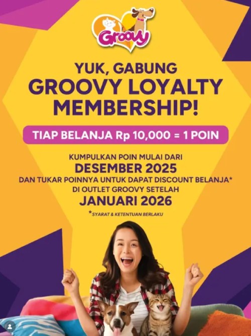 Diskon Belanja untuk Groovy Loyalty Membership!
